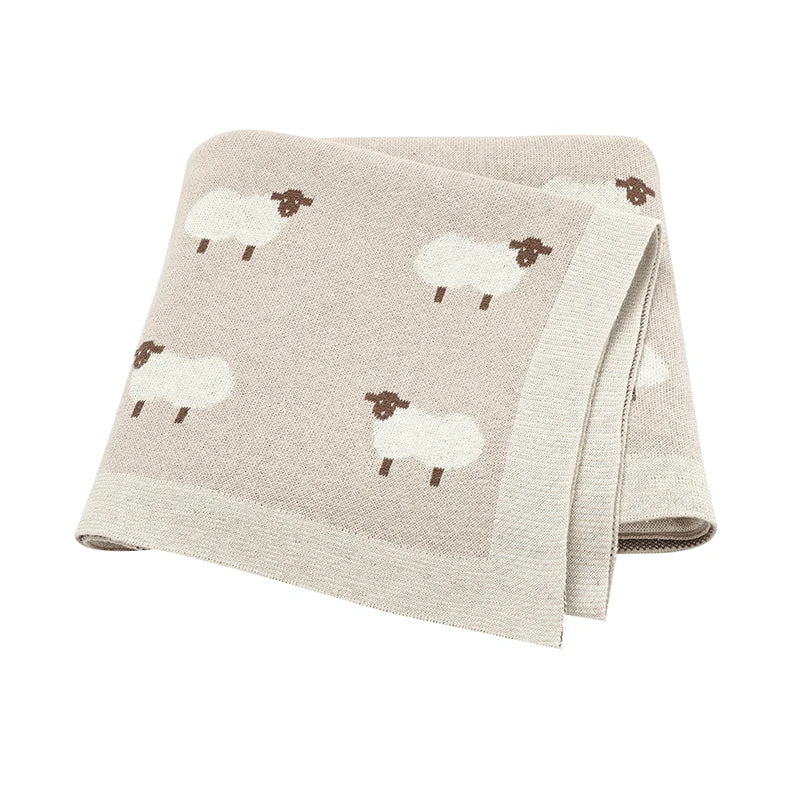 Sheep Knit Blanket