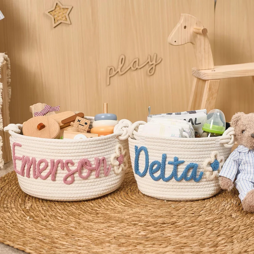 Personalized Name Storage Basket