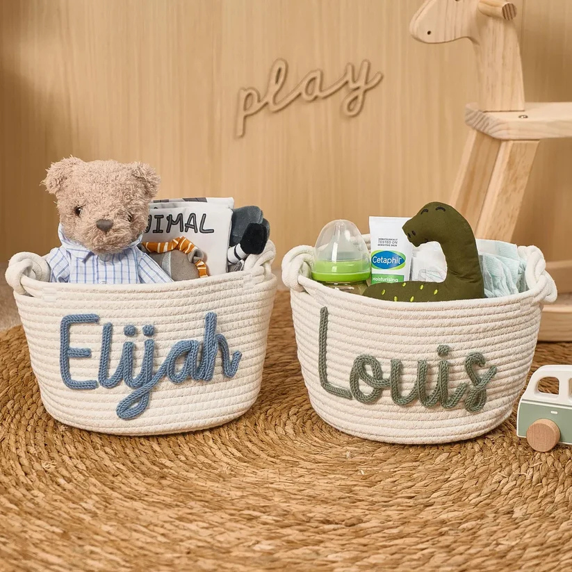Personalized Name Storage Basket