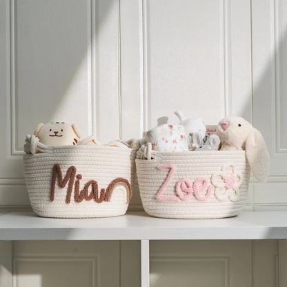 Personalized Name Storage Basket
