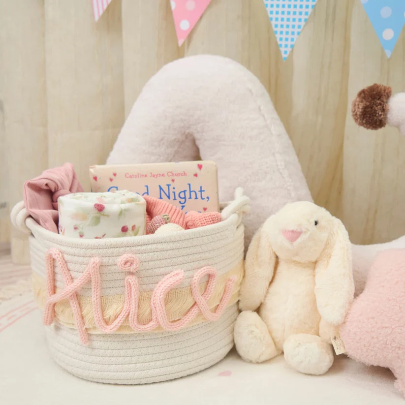Personalized Name Storage Basket