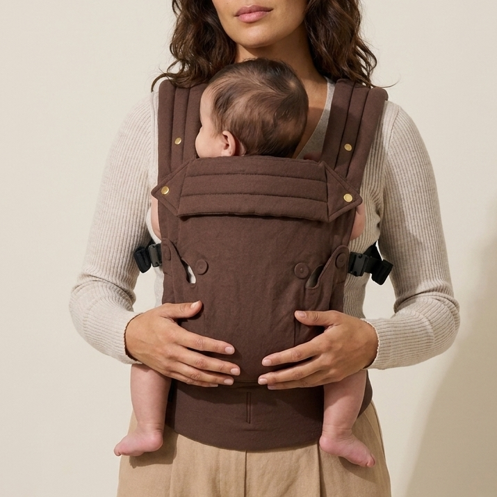 Baby Carrier - Cocoa Linen