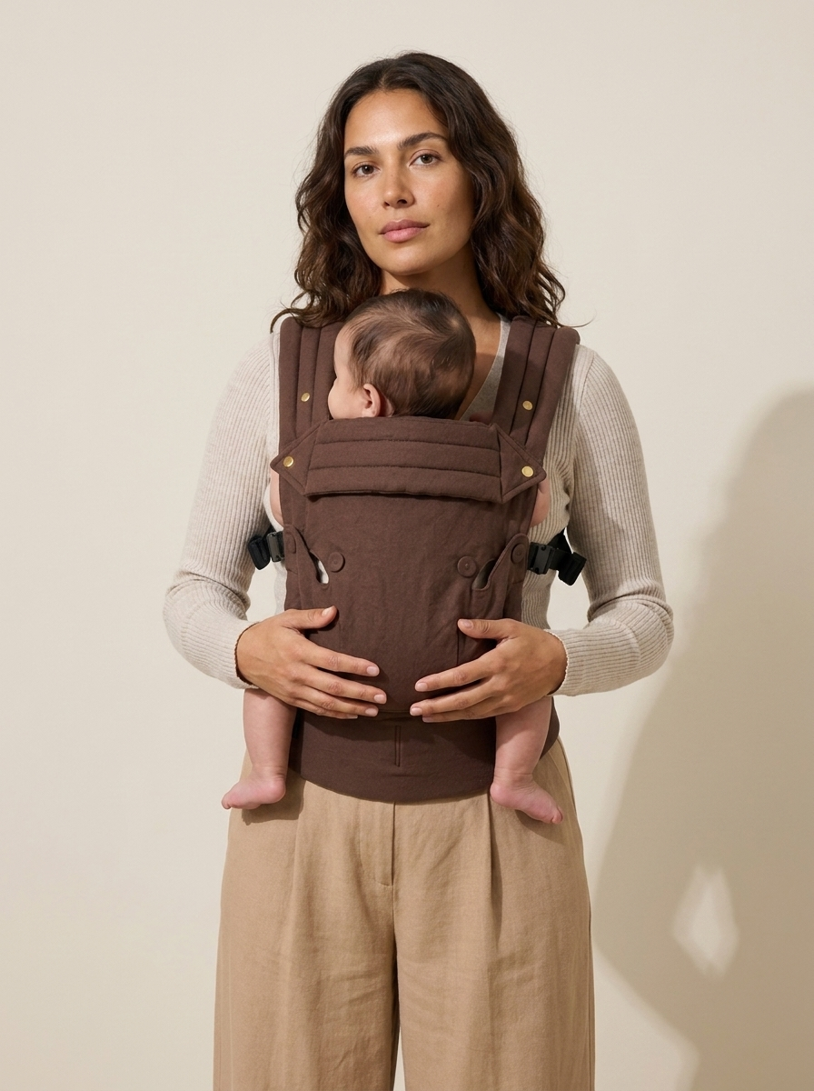 Baby Carrier - Cocoa Linen