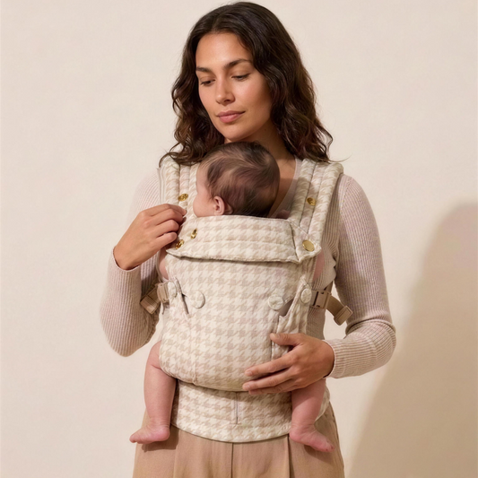 Baby Carrier - Neutral Houndstooth