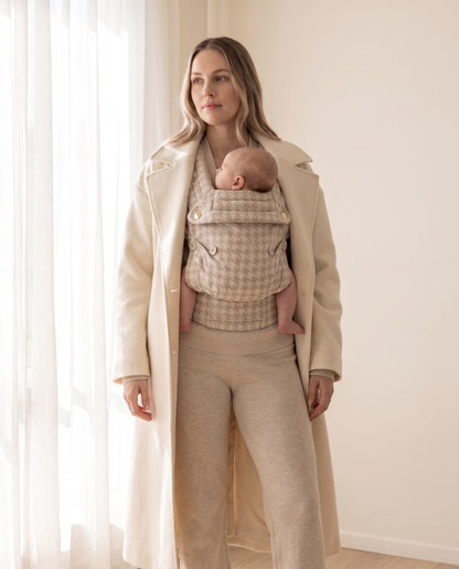 Baby Carrier - Neutral Houndstooth