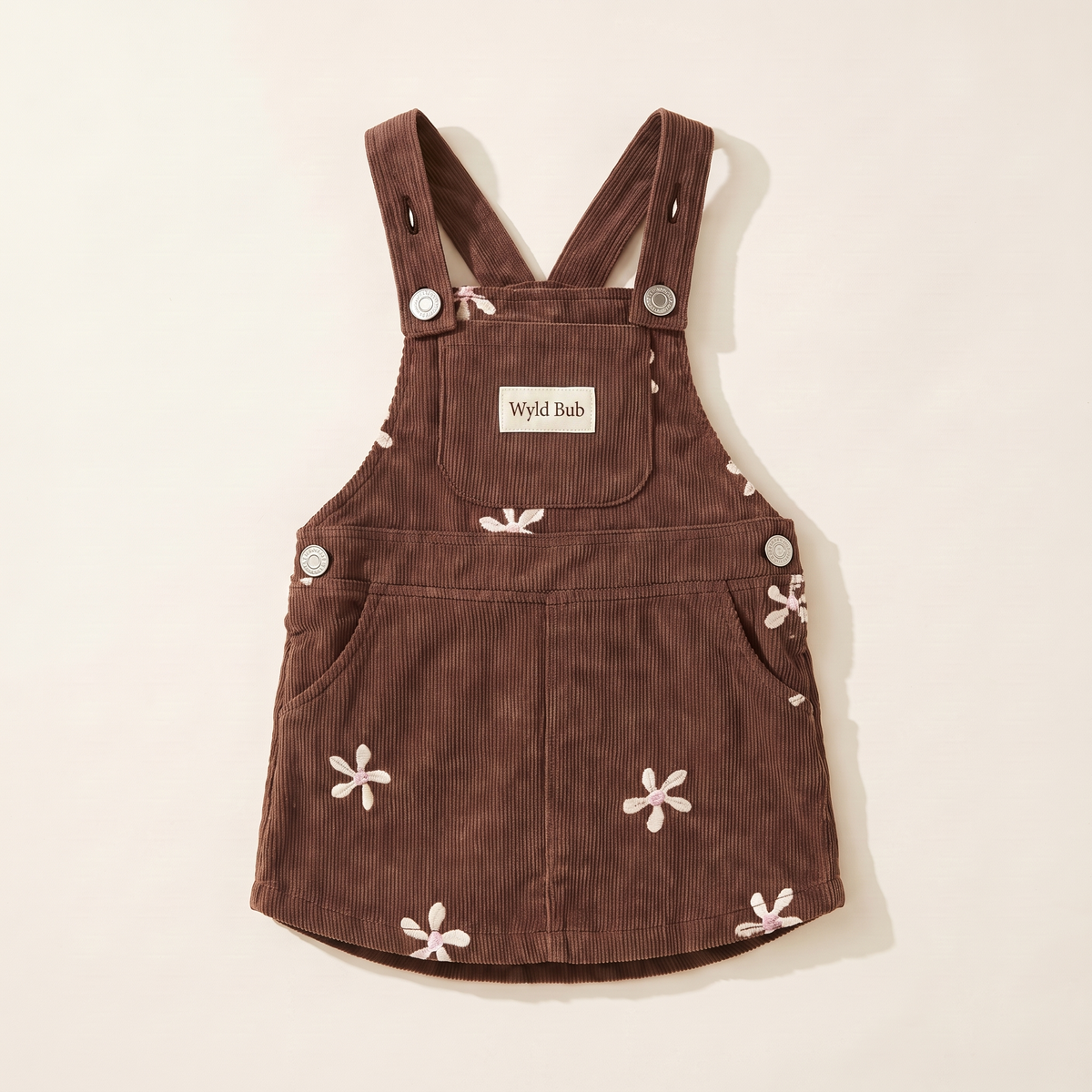 Flower Corduroy Dress