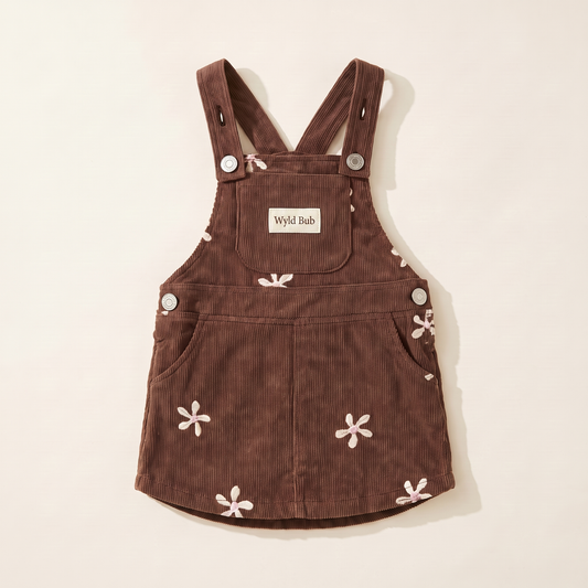 Flower Corduroy Dress