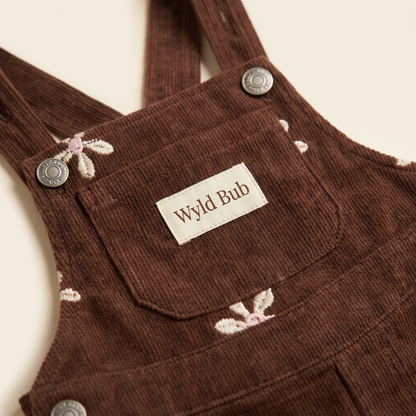 Flower Corduroy Dress