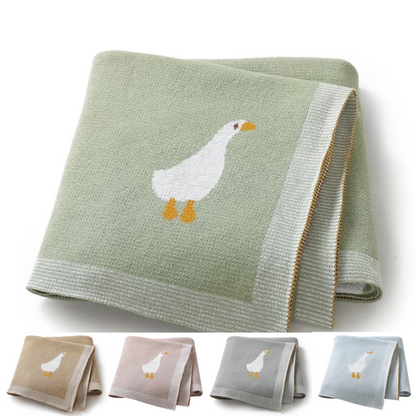 Knitted Goose Blanket