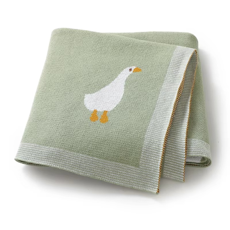 Knitted Goose Blanket