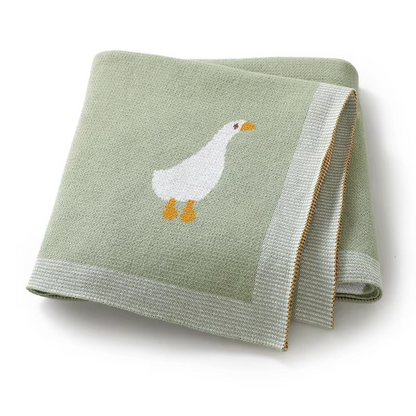 Knitted Goose Blanket