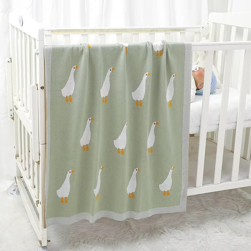 Knitted Goose Blanket