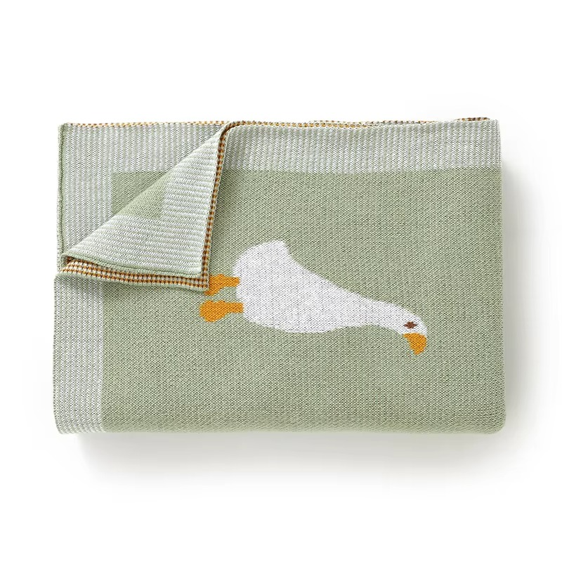 Knitted Goose Blanket