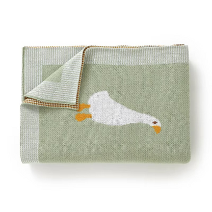 Knitted Goose Blanket