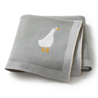 Knitted Goose Blanket