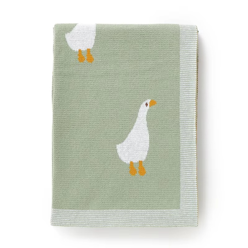 Knitted Goose Blanket