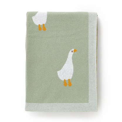 Knitted Goose Blanket
