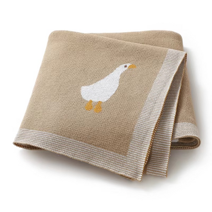 Knitted Goose Blanket