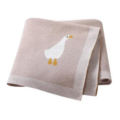 Knitted Goose Blanket