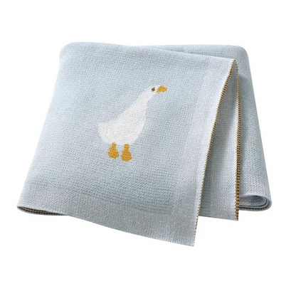 Knitted Goose Blanket