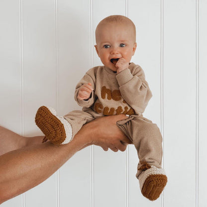 Hand-Knitted Baby Shoes