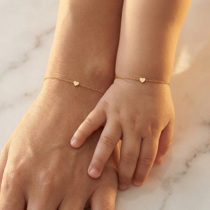 Matching Heart Bracelet Set | Mama + Baby
