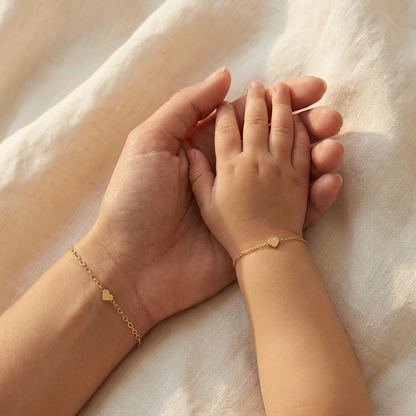 Matching Heart Bracelet Set | Mama + Baby