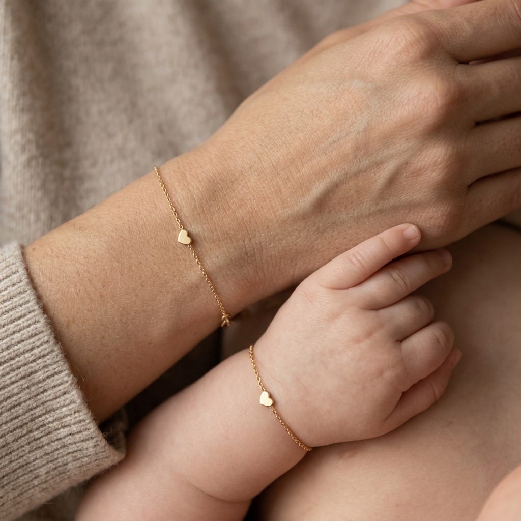 Matching Heart Bracelet Set | Mama + Baby