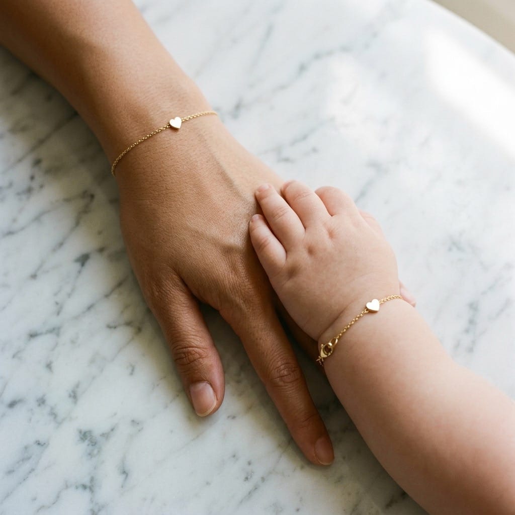 Matching Heart Bracelet Set | Mama + Baby