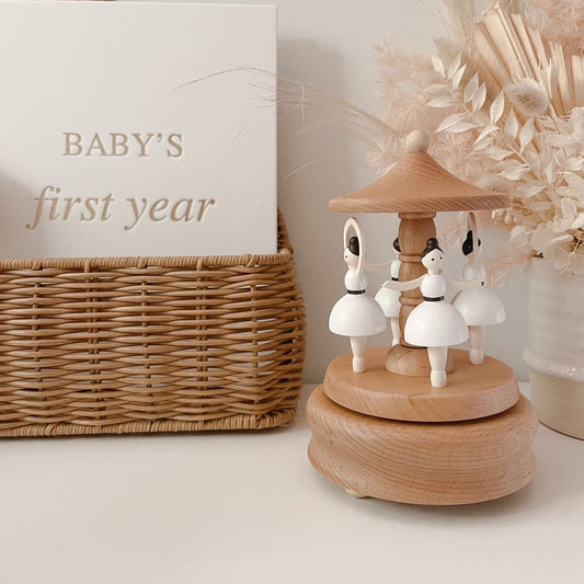 Heirloom Wooden Musical Carousel – Ballerinas
