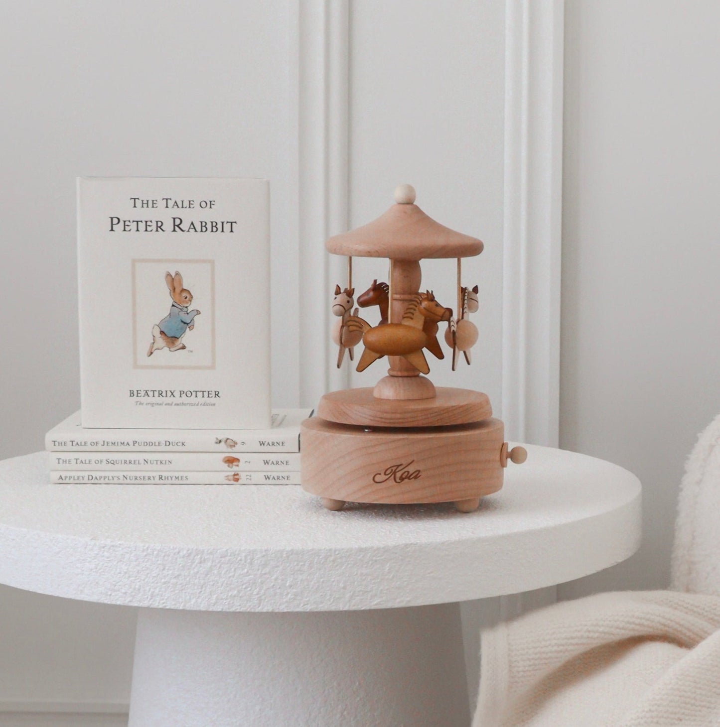 Heirloom Wooden Musical Carousel – Horses