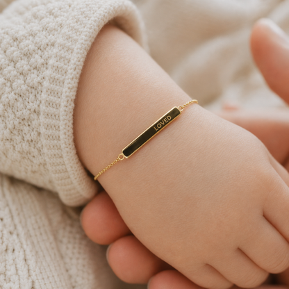 Heirloom 14K Gold Baby Bracelet - loved