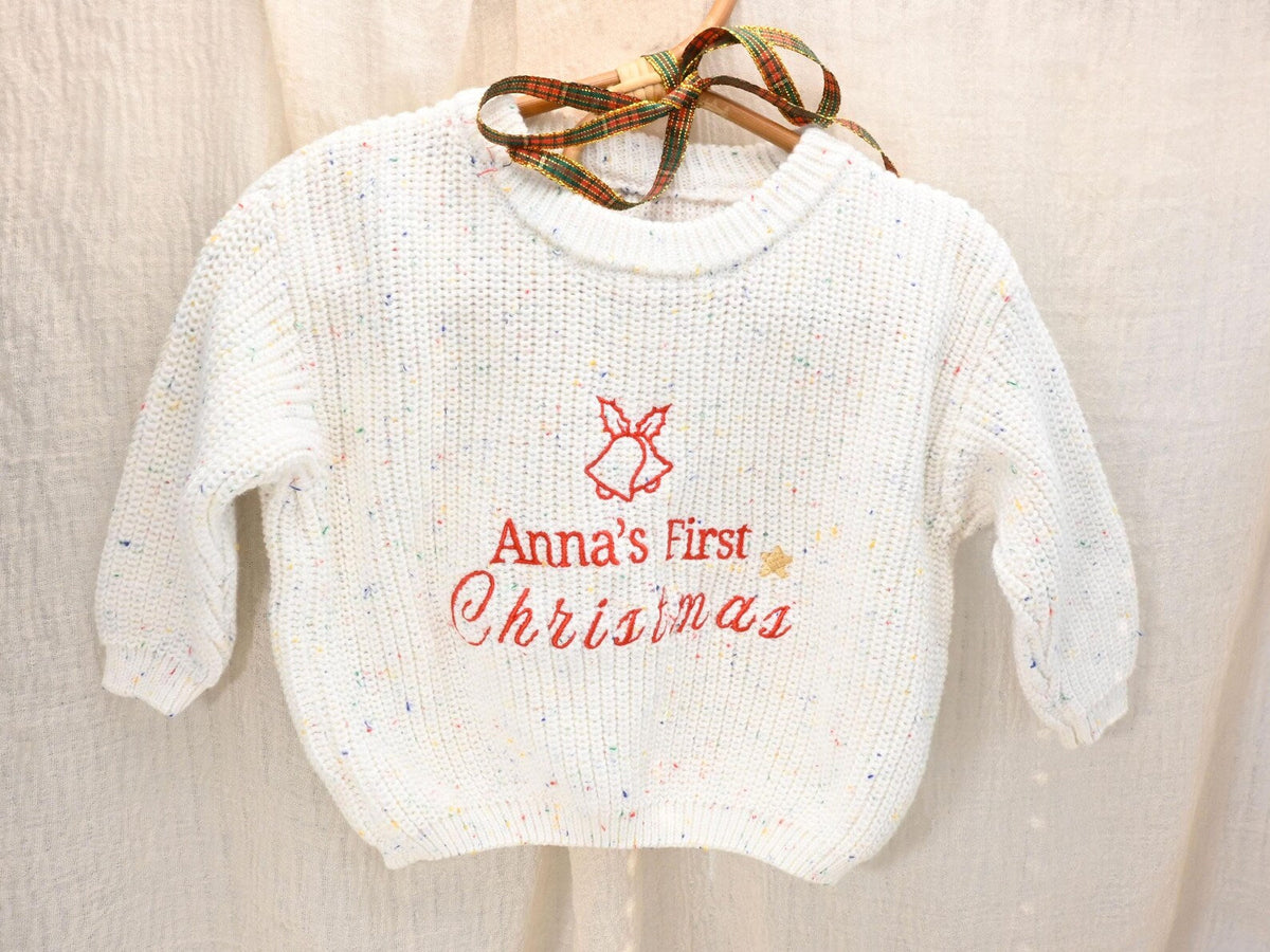 Personalized “My First Christmas” Sweater