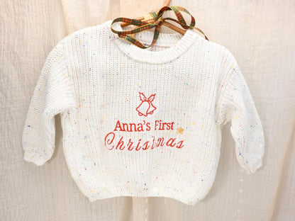 Personalized “My First Christmas” Sweater