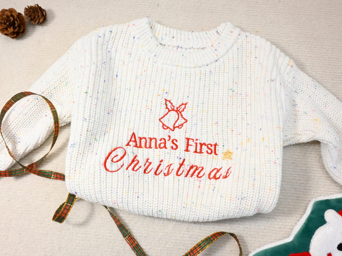 Personalized “My First Christmas” Sweater