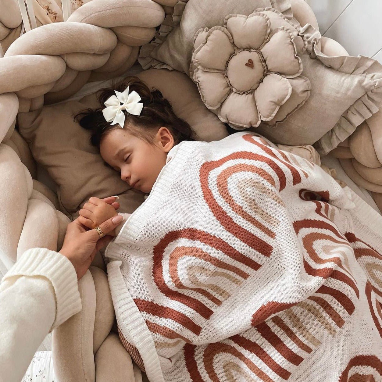 Rainbow Knit Blanket