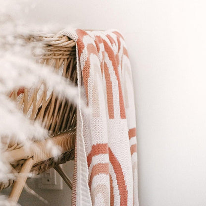 Rainbow Knit Blanket
