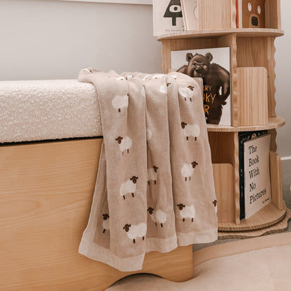 Sheep Knit Blanket