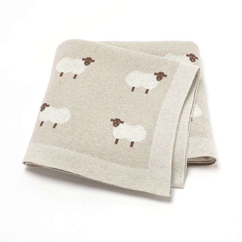 Sheep Knit Blanket