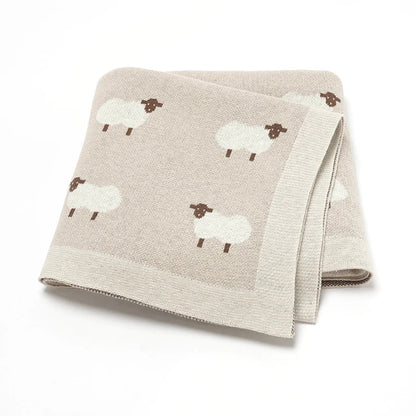Sheep Knit Blanket