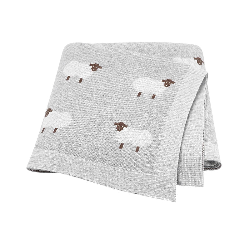 Sheep Knit Blanket