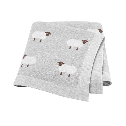 Sheep Knit Blanket