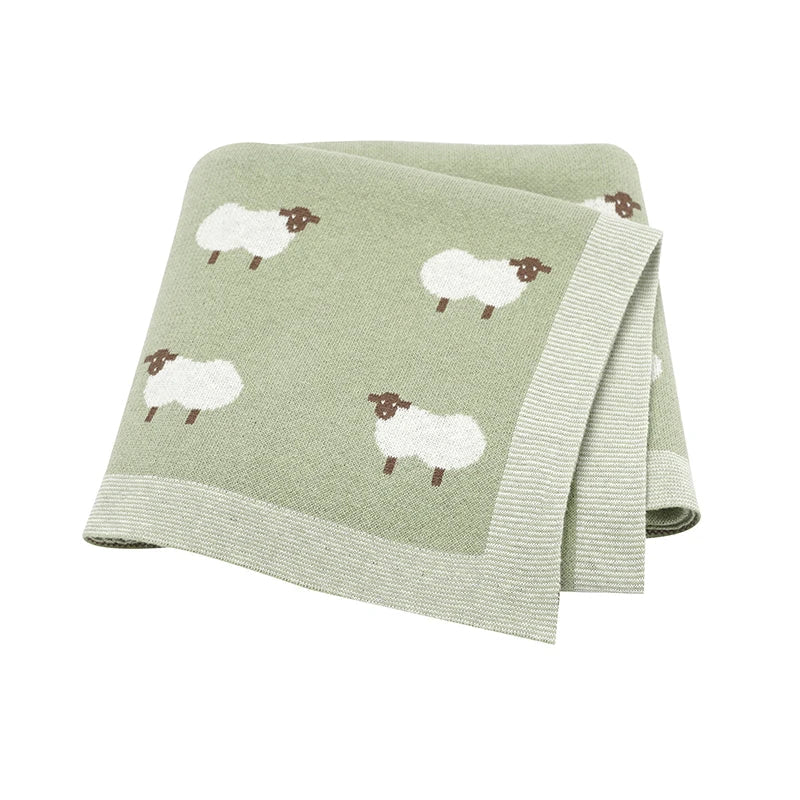 Sheep Knit Blanket