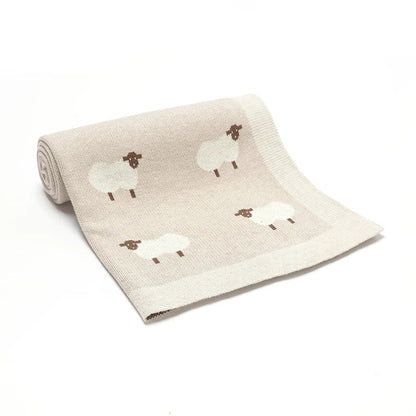 Sheep Knit Blanket
