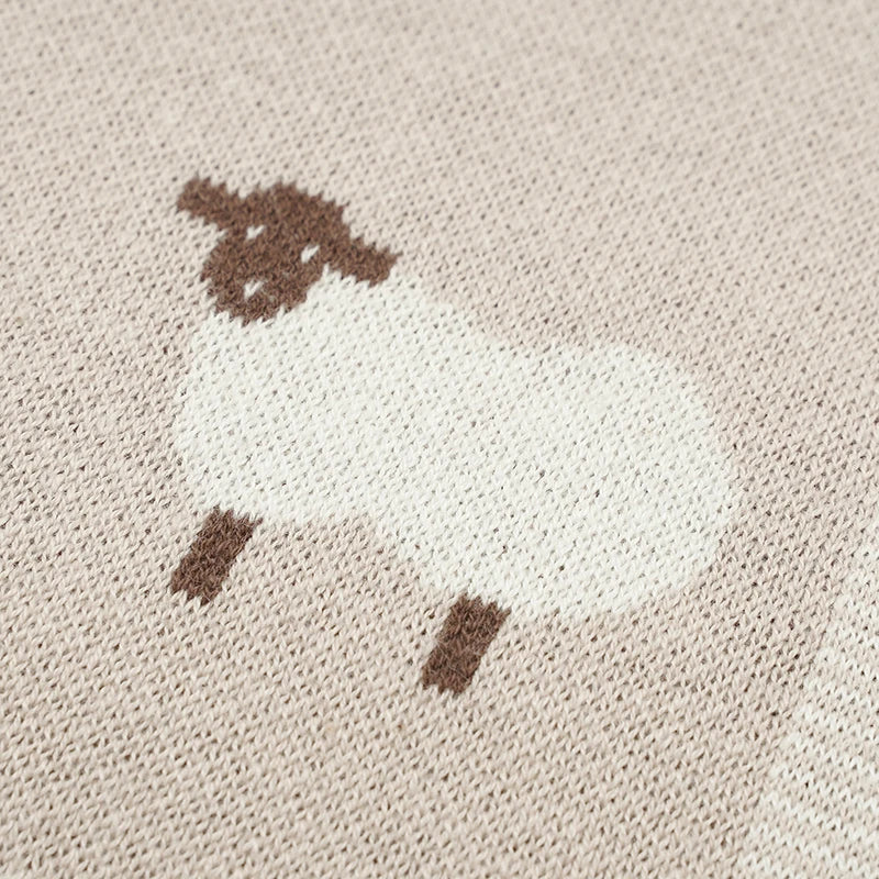 Sheep Knit Blanket